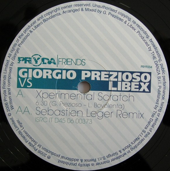Giorgio Prezioso vs Libex - Xperimental Scratch | Pryda Friends (PRYF004) - 4