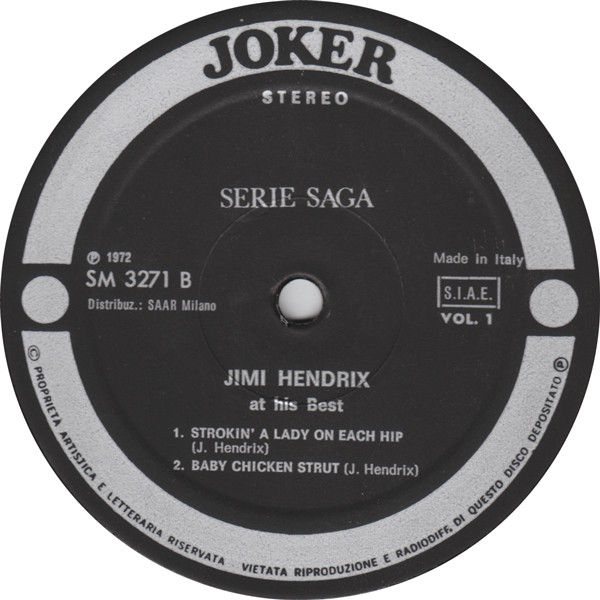 Jimi Hendrix - Jimi Hendrix At His Best (Volume 1) | Joker (SM 3271) - 4