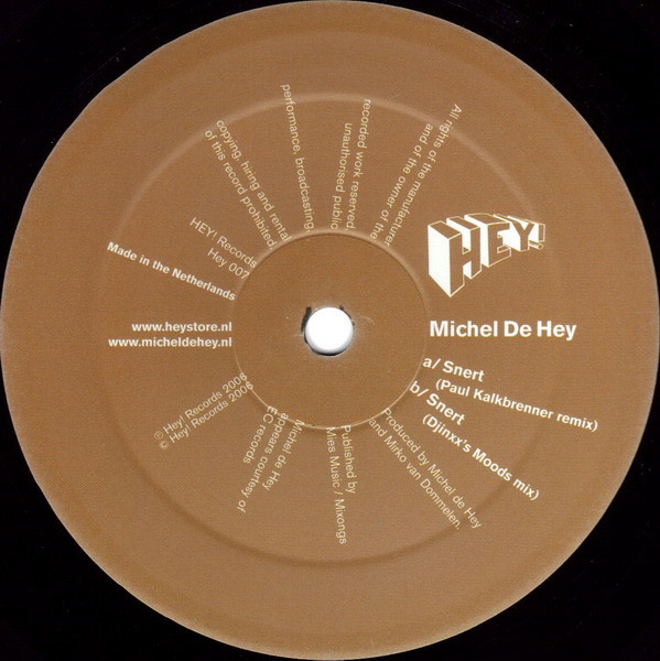 Michel De Hey - Snert (Remixes) | Hey! Records (HEY 007)