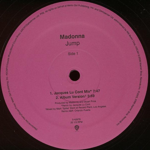 Madonna - Jump | Warner Bros. Records (0-42978) - 3 Madonna - Jump | Warner Bros. Records (0-42978) - 3