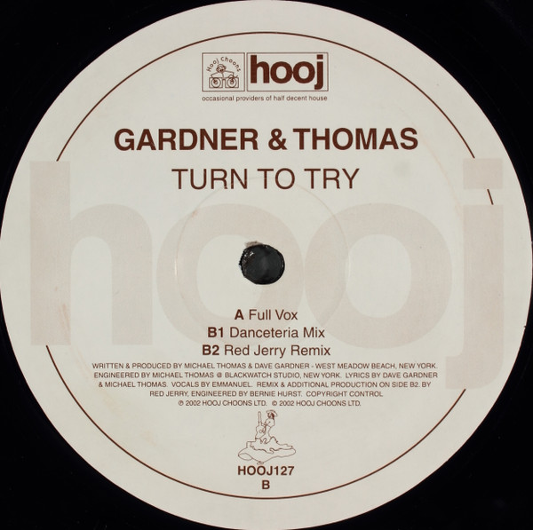 Gardner & Thomas - Turn To Try | Hooj Choons (HOOJ127) - 4 Gardner & Thomas - Turn To Try | Hooj Choons (HOOJ127) - 4