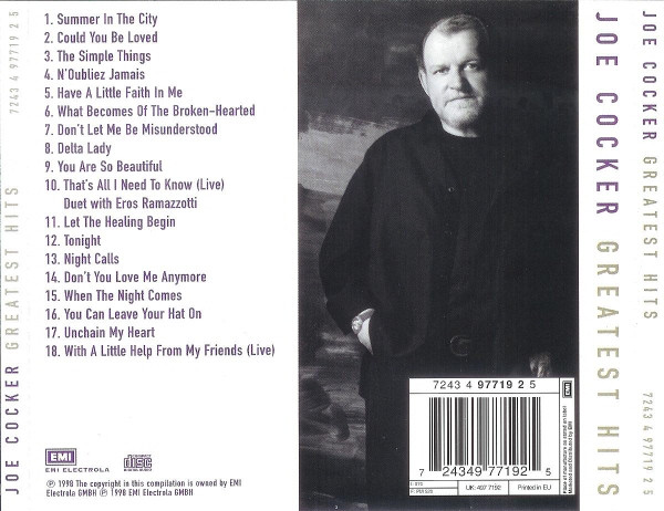 Joe Cocker - Greatest Hits | EMI (7243 4 97719 2 5) - 2