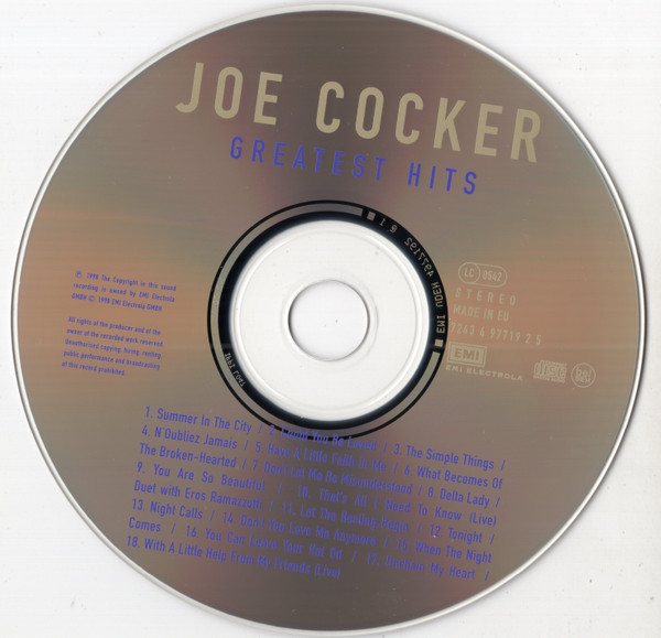 Joe Cocker - Greatest Hits | EMI (7243 4 97719 2 5) - 3