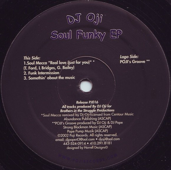 DJ Oji - Soul Funky  EP | Poji Records (PJ-016) - main