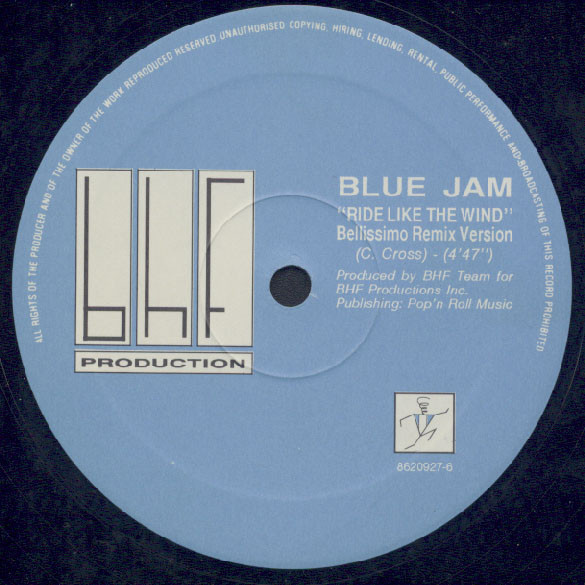 Blue Jam - Ride Like The Wind | BHF Productions (8620927-6) - main