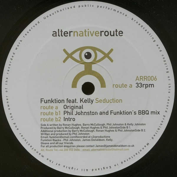 Funktion Feat. Kelly Johnston - Seduction | Alternative Route Recordings (ARR006) - main