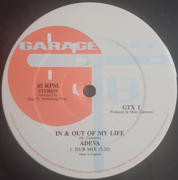 Adeva - In & Out Of My Life | Garage Trax (GTX 1) - 2 Adeva - In & Out Of My Life | Garage Trax (GTX 1) - 2