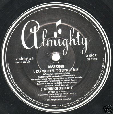 Obsession - Can You Feel It | Almighty Records (12 almy 44)