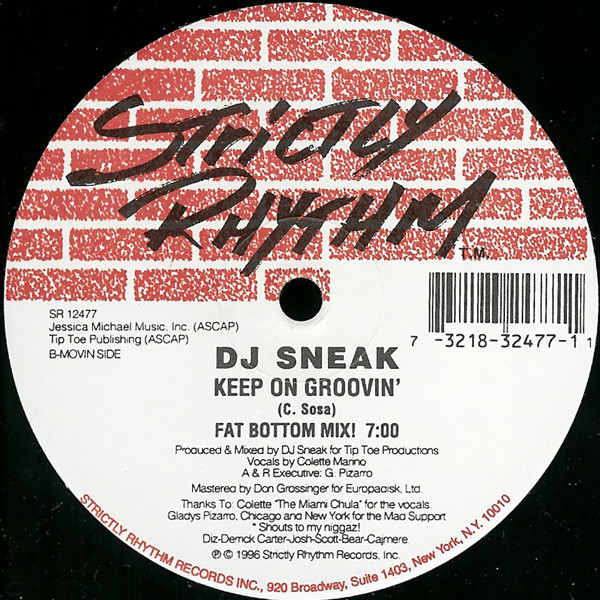 DJ Sneak - Keep On Groovin' | Strictly Rhythm (SR 12477) - 2