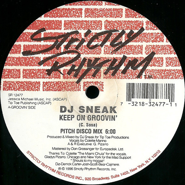 DJ Sneak - Keep On Groovin' | Strictly Rhythm (SR 12477) - main