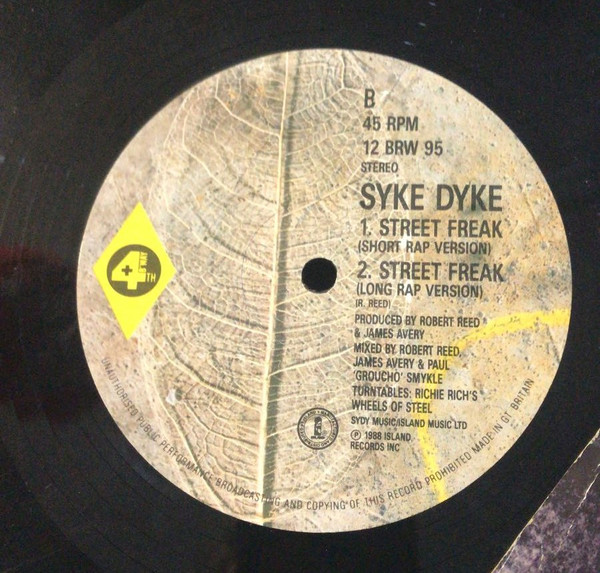 Syke Dyke - Street Freak | 4th & Broadway (12 BRW 95) - 2 Syke Dyke - Street Freak | 4th & Broadway (12 BRW 95) - 2
