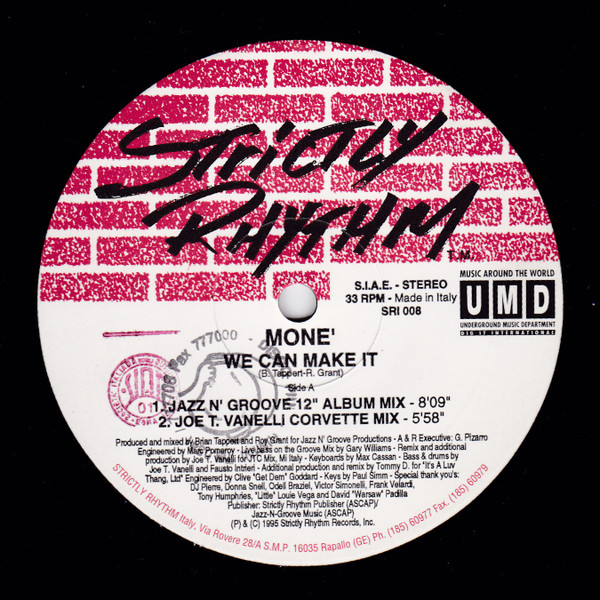 Moné - We Can Make It | Strictly Rhythm (SRI 008) - 6 Moné - We Can Make It | Strictly Rhythm (SRI 008) - 6