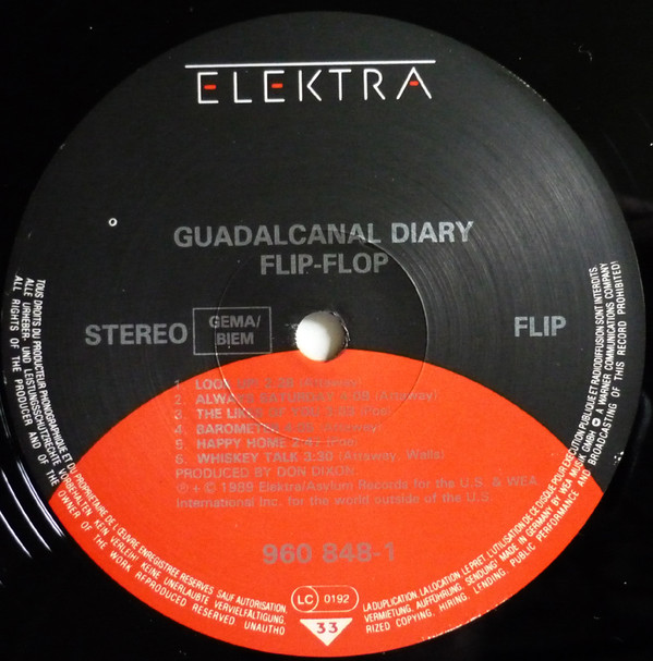 Guadalcanal Diary - Flip-Flop | Elektra (960 848-1) - 2