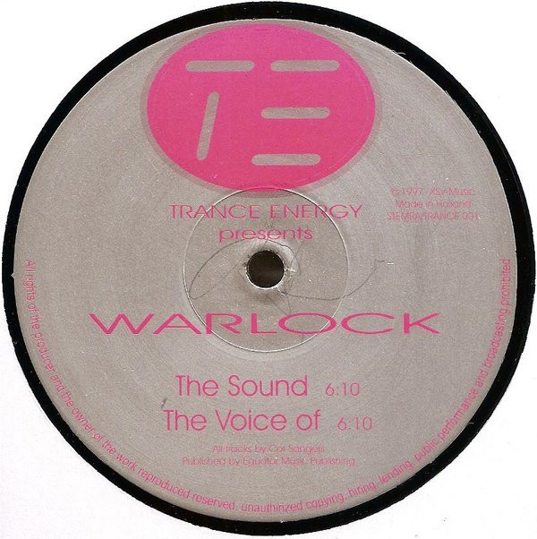 DJ Warlock - The Sound | Trance Energy Records (TRANCE 001) - main DJ Warlock - The Sound | Trance Energy Records (TRANCE 001) - main