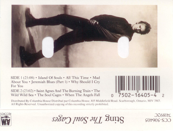 Sting - The Soul Cages | A&M Records (CCS-506405) - 4 Sting - The Soul Cages | A&M Records (CCS-506405) - 4