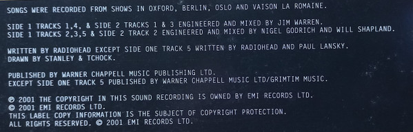 Radiohead - I Might Be Wrong - Live Recordings | Parlophone (12FHEIT 45104) - 8 Radiohead - I Might Be Wrong - Live Recordings | Parlophone (12FHEIT 45104) - 8