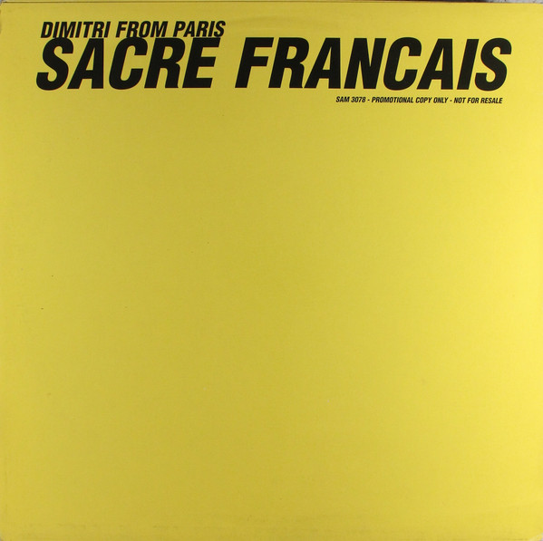 Dimitri From Paris - Sacre Francais | EastWest (SAM 3078) - 2 Dimitri From Paris - Sacre Francais | EastWest (SAM 3078) - 2