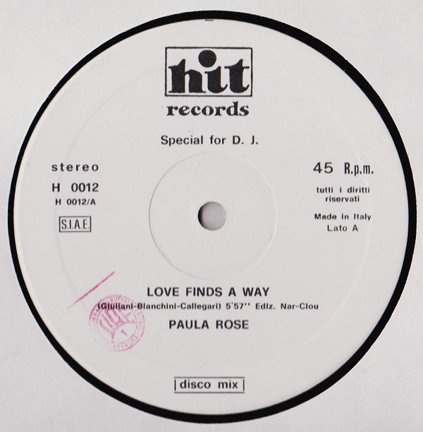 Paula Rose - Love Finds A Way / My Sweet Music | Hit Records (H 0012) - 3