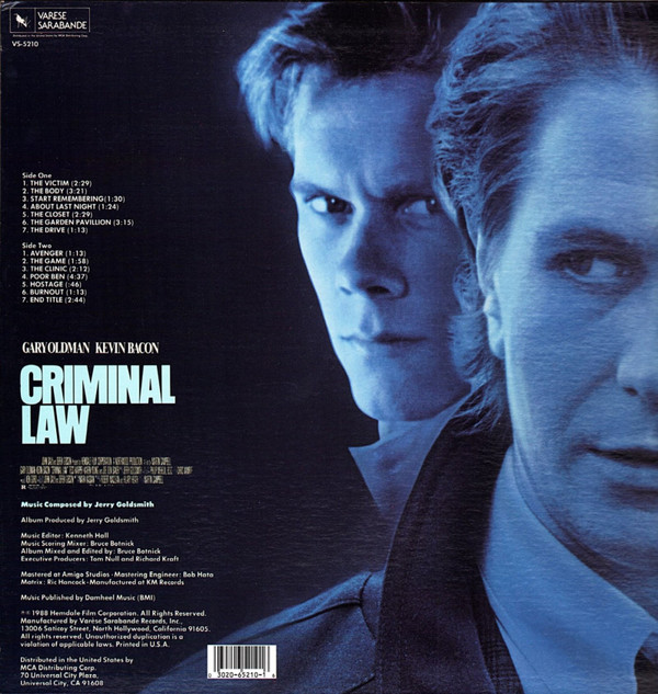 Criminal Law (Original Soundtrack)