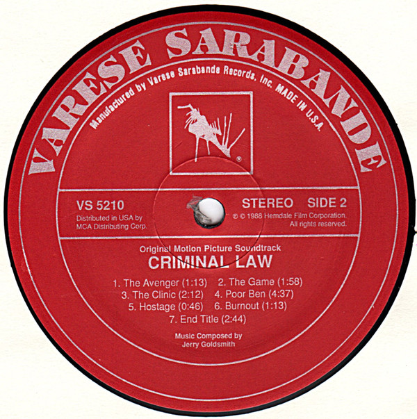Criminal Law (Original Soundtrack)