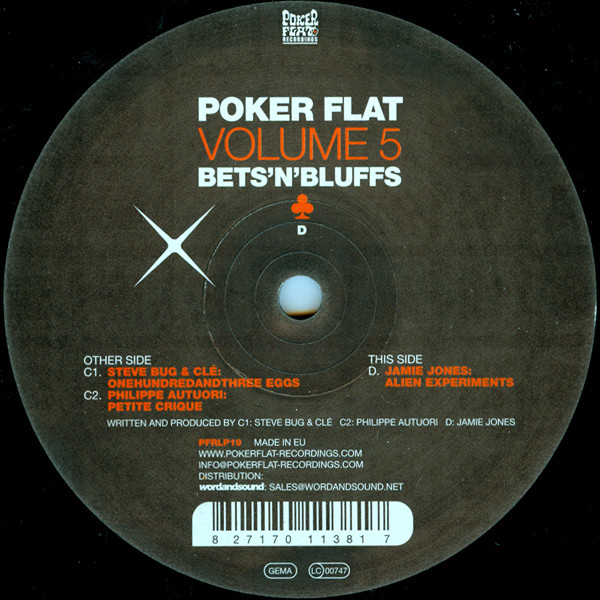 Various - Poker Flat Volume 5 - Bets'N'Bluffs | Poker Flat Recordings (PFRLP19) - 6 Various - Poker Flat Volume 5 - Bets'N'Bluffs | Poker Flat Recordings (PFRLP19) - 6