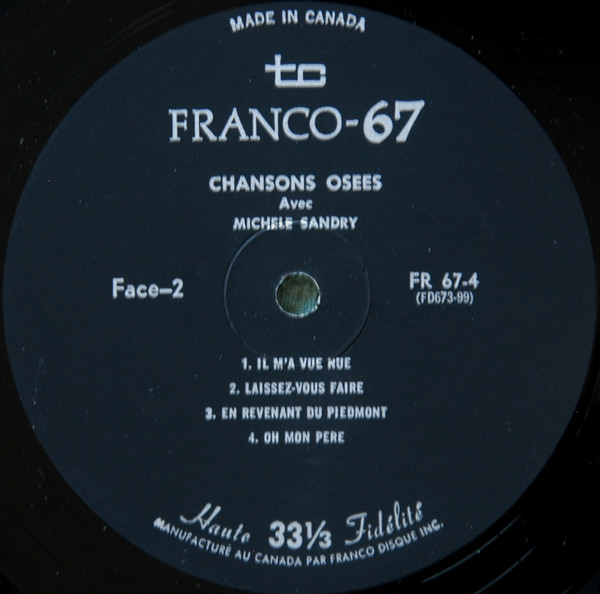 Michèle Sandry - Chansons Osées | Franco-67 (FR-67-4) - 4