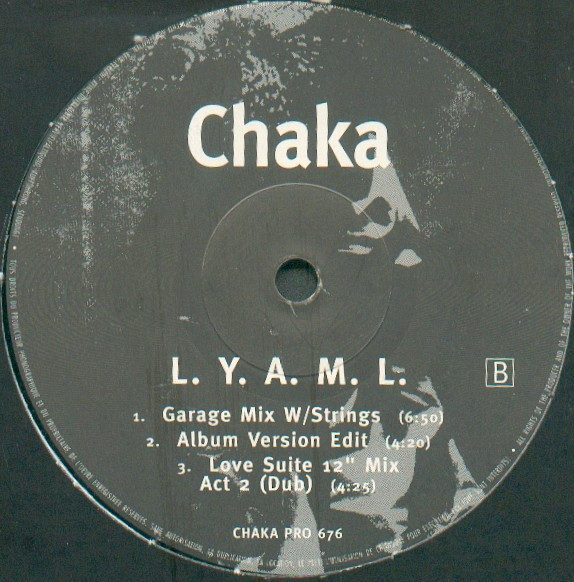 Chaka Khan - L.Y.A.M.L. | Not On Label (CHAKA PRO 676) - 2