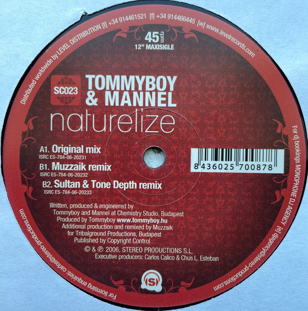 Tommyboy & Mannel - Naturelize | Stereo Cool! (SC023) - main