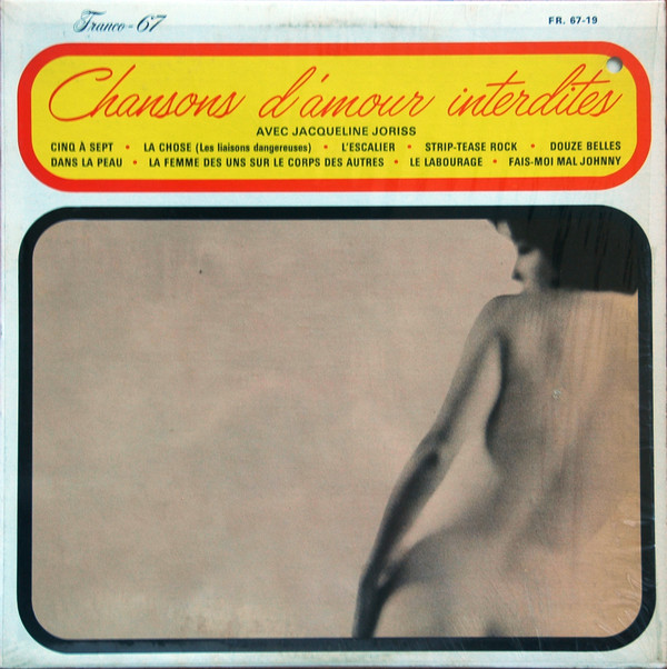 Jacqueline Joriss - Chansons D'Amour Interdites | Franco-67 (FR.67-19) - main