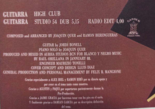 Raul Featuring J. Bonell - Guitarra | Spitfire Music (SPX-101) - 5 Raul Featuring J. Bonell - Guitarra | Spitfire Music (SPX-101) - 5