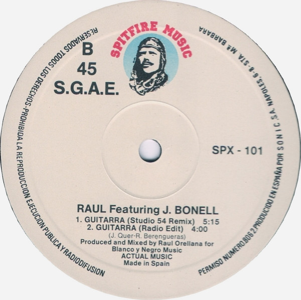 Raul Featuring J. Bonell - Guitarra | Spitfire Music (SPX-101) - 4 Raul Featuring J. Bonell - Guitarra | Spitfire Music (SPX-101) - 4