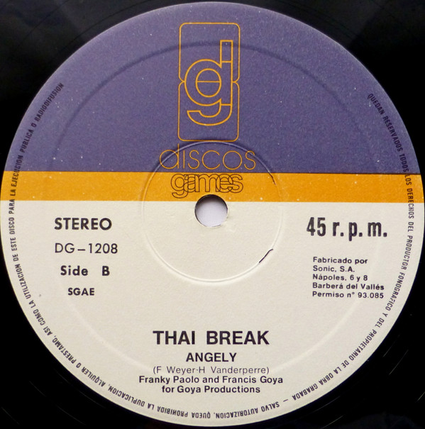 Thai Break - Flowers In The Rain | Discos Games (DG-1208) - 4