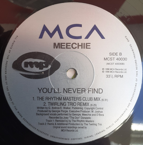 Meechie - You'll Never Find | MCA Records (MCST 40030) - 4 Meechie - You'll Never Find | MCA Records (MCST 40030) - 4