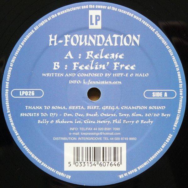H-Foundation - Release / Feelin' Free | Low Pressings (LP026)