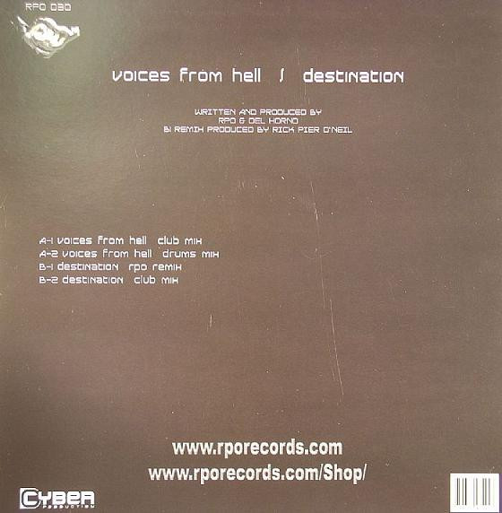 Rick Pier O'Neil & Del Horno - Voices From Hell | RPO Traxx (RPO 030) - 2 Rick Pier O'Neil & Del Horno - Voices From Hell | RPO Traxx (RPO 030) - 2