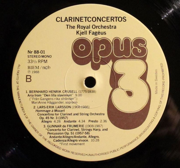Clarinet Concertos