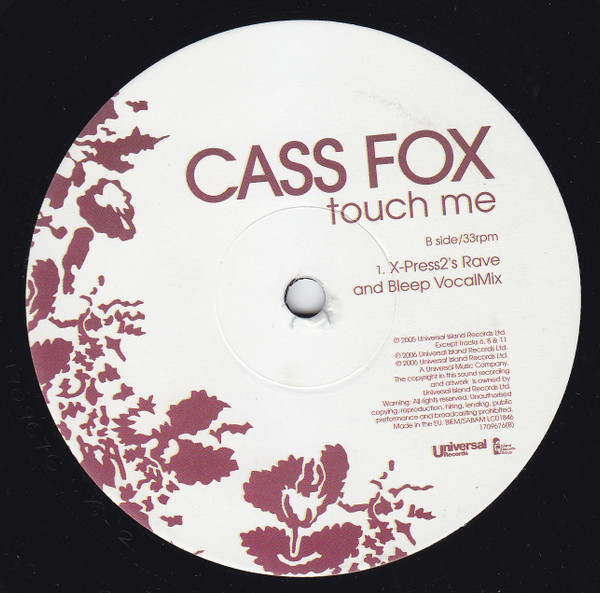 Cass Fox - Touch Me | Universal Records (170 967-6) - 4 Cass Fox - Touch Me | Universal Records (170 967-6) - 4