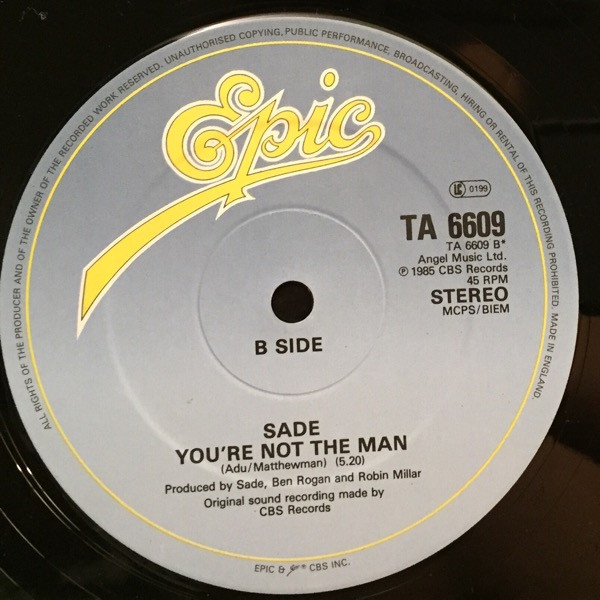 Sade - The Sweetest Taboo | Epic (TA 6609) - 4