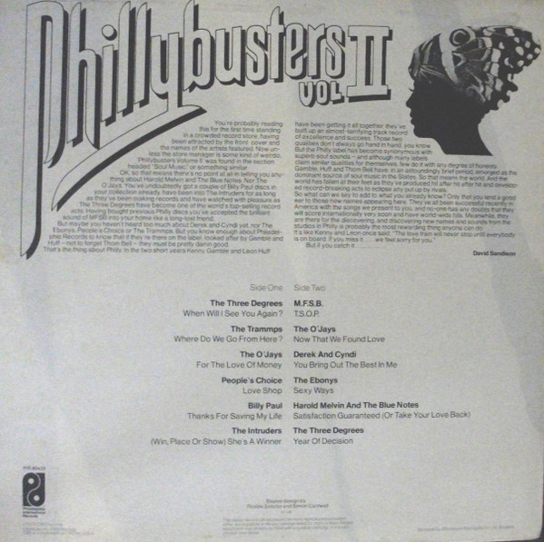 Various - Phillybusters Vol II | Philadelphia International Records (S PIR 80433) - 2