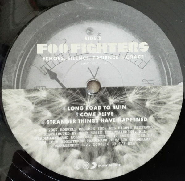 Foo Fighters - Echoes, Silence, Patience & Grace | Roswell Records (88697 11516 1) - 6 Foo Fighters - Echoes, Silence, Patience & Grace | Roswell Records (88697 11516 1) - 6