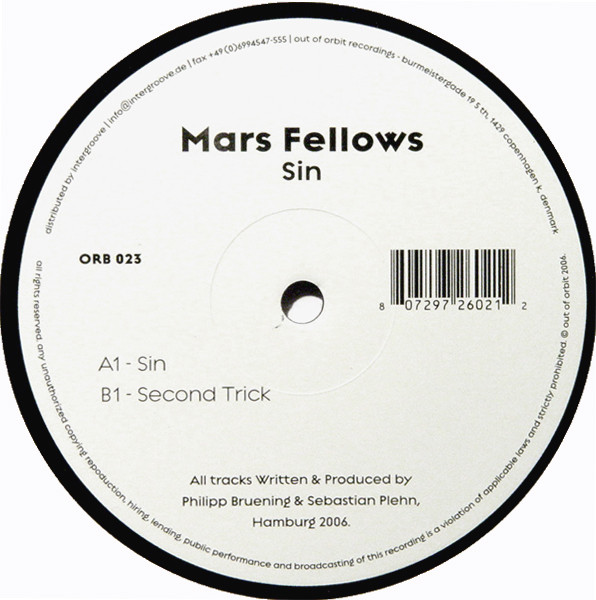 Mars Fellows - Sin | Out Of Orbit Recordings (ORB 023)