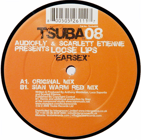 Audiofly & Scarlett Etienne Presents Loose Lips - Earsex | Tsuba Records (Tsuba008) - main Audiofly & Scarlett Etienne Presents Loose Lips - Earsex | Tsuba Records (Tsuba008) - main