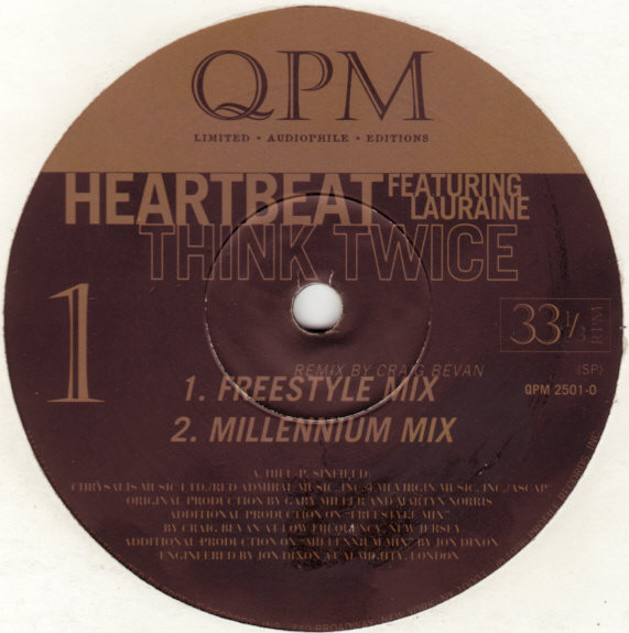 Heartbeat Featuring Lorraine McIntosh - Think Twice | QPM (QPM 2501-0) - 2