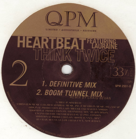 Heartbeat Featuring Lorraine McIntosh - Think Twice | QPM (QPM 2501-0) - 3