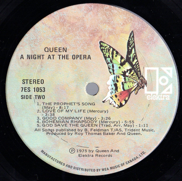 Queen - A Night At The Opera | Elektra (7ES-1053) - 5 Queen - A Night At The Opera | Elektra (7ES-1053) - 5