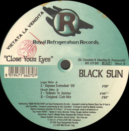 Black Sun - Close Your Eyes | Royal Refrigeration Records (RR 0796) - 3 Black Sun - Close Your Eyes | Royal Refrigeration Records (RR 0796) - 3