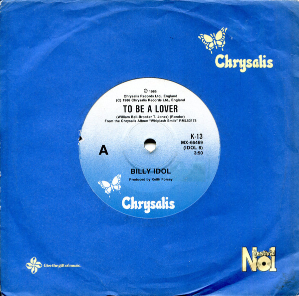 Billy Idol - To Be A Lover | Chrysalis (K-13) - 3 Billy Idol - To Be A Lover | Chrysalis (K-13) - 3