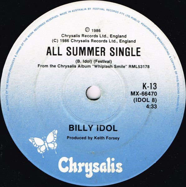 Billy Idol - To Be A Lover | Chrysalis (K-13) - 2 Billy Idol - To Be A Lover | Chrysalis (K-13) - 2