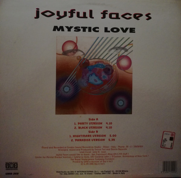 Joyful Faces - Mystic Love | Underground Music Department (UMD) (UMD 252) - 2 Joyful Faces - Mystic Love | Underground Music Department (UMD) (UMD 252) - 2