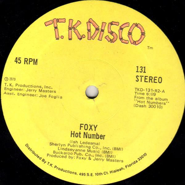 Foxy - Hot Number | T.K. Disco (131)